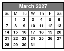 Winter Park Sunset Tour March Schedule