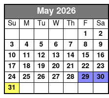 The Asylum Escape Room May Schedule