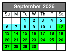 Dolphin Island Hop Tour September Schedule