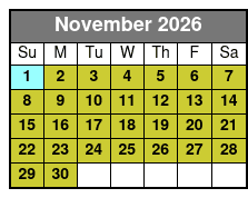 Dolphin Island Hop Tour November Schedule