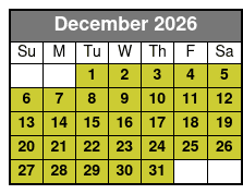 Dolphin Island Hop Tour December Schedule