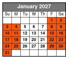 Orlando Paintball Experience January Schedule