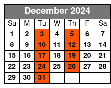 Manatee Swim Half Day December Schedule