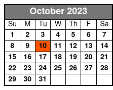 Gold Rush October Schedule