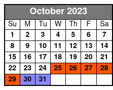 1 Half Day Waterski, Wakeboard Or Wakesurf Lesson, 2 Individual Lessons October Schedule