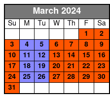 1 Half Day Waterski, Wakeboard Or Wakesurf Lesson, 2 Individual Lessons March Schedule