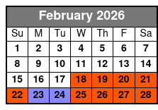 1 Half Day Waterski, Wakeboard Or Wakesurf Lesson, 2 Individual Lessons February Schedule