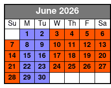 1 Half Day Waterski, Wakeboard Or Wakesurf Lesson, 2 Individual Lessons June Schedule