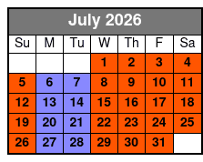 1 Half Day Waterski, Wakeboard Or Wakesurf Lesson, 2 Individual Lessons July Schedule