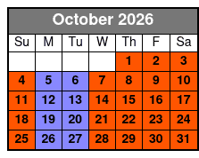 1 Half Day Waterski, Wakeboard Or Wakesurf Lesson, 2 Individual Lessons October Schedule