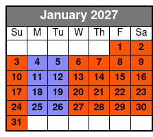 1 Half Day Waterski, Wakeboard Or Wakesurf Lesson, 2 Individual Lessons January Schedule