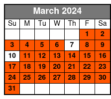 Transportation Only March Schedule
