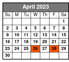 Ksc and Airboat Adventure April Schedule