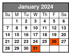 Ksc and Airboat Adventure January Schedule