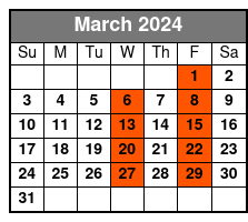 Ksc and Airboat Adventure March Schedule