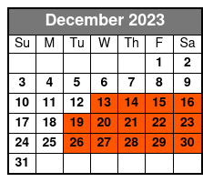 Child (2-12) December Schedule