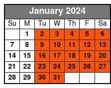 Child (2-12) January Schedule