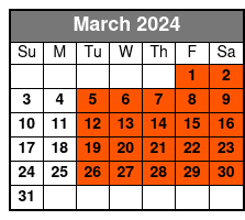 Child (2-12) March Schedule