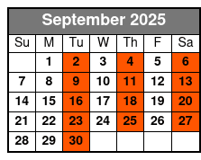 Guided Food Tour in Winter Haven September Schedule
