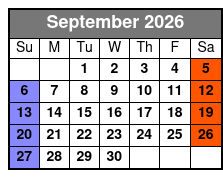 Adult (non-Alcoholic) September Schedule