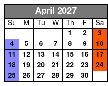 Adult (non-Alcoholic) April Schedule