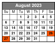 Winter Haven Guided Brunch Tour August Schedule