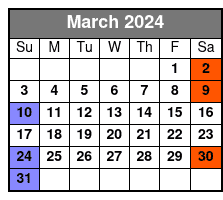 Winter Haven Guided Brunch Tour March Schedule