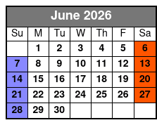 Winter Haven Guided Brunch Tour June Schedule