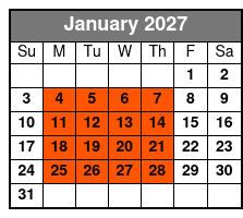 90 Minute Open Jump at a Trampoline Park in Kissimmee January Schedule