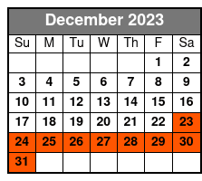 Walking Tour of Orlando December Schedule