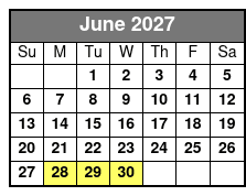 1-Hour Private Waterski Lessons with Pro Coach Dave Briscoe June Schedule
