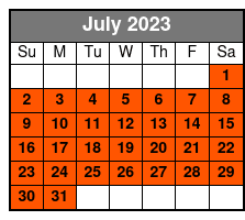 Supsquatch (sup) Giant 6 Person Paddleboard Rental July Schedule