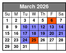 Bamboo Dune Buggy Tour March Schedule