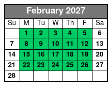 Bamboo Dune Buggy Tour February Schedule