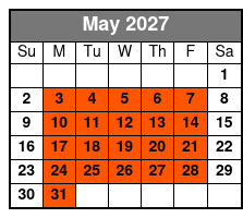 Bamboo Dune Buggy Tour May Schedule