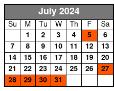 Transportation Only July Schedule