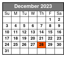 12pm Wander & Eat in Orlando December Schedule