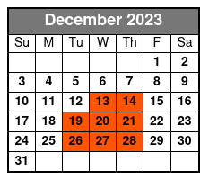 5pm Wander & Eat in Orlando December Schedule