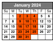 5pm Wander & Eat in Orlando January Schedule