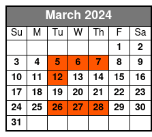 5pm Wander & Eat in Orlando March Schedule