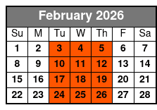 5:30pm Wander & Eat in Orlando February Schedule