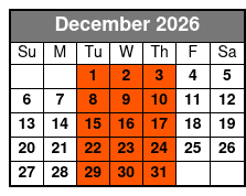 5:30pm Wander & Eat in Orlando December Schedule