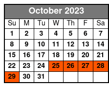 Golf Cart Rental - 2 Hour Rental October Schedule