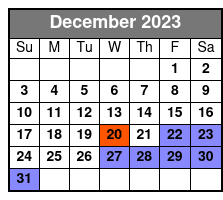 Golf Cart Rental - 2 Hour Rental December Schedule
