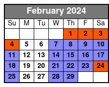 Golf Cart Rental - 2 Hour Rental February Schedule