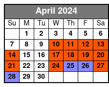 Golf Cart Rental - 2 Hour Rental April Schedule