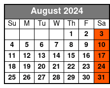Sheraton Lake Buena (Q1B-A) August Schedule