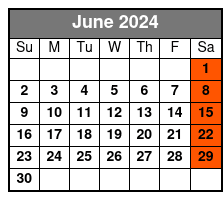 DoubleTree SeaWorld (Q1B-A) June Schedule