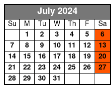 DoubleTree SeaWorld (Q1B-A) July Schedule
