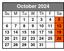 Hampton Inn Orlando (Q1B-A) October Schedule